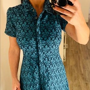 Ann Taylor eyelet and embroidered dress